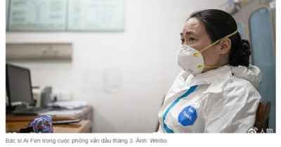 Nữ bác sĩ Trung Quốc đầu tiên cảnh báo về nCoV ‘mất tích’ bí ẩn