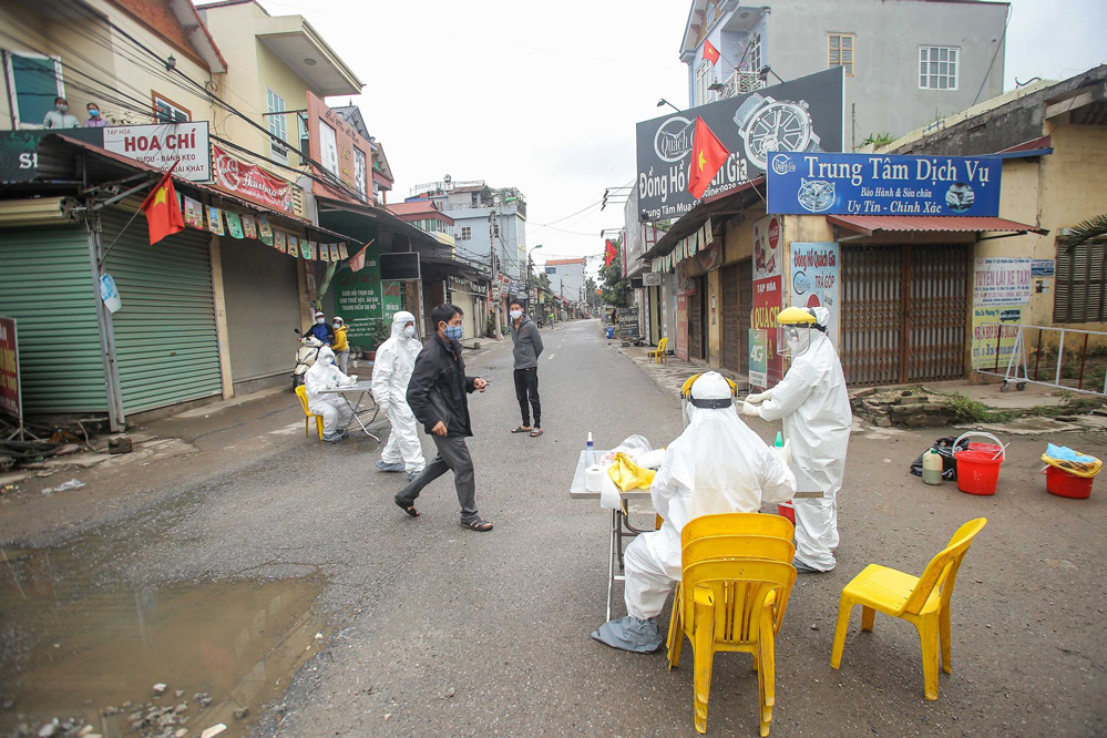 Khu vực mới bị phong tỏa ở Hà Nội