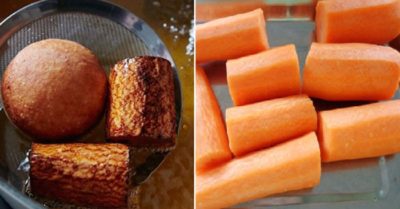Chiên rán không lo cháy khét? Chỉ cần 2 miếng cà rốt