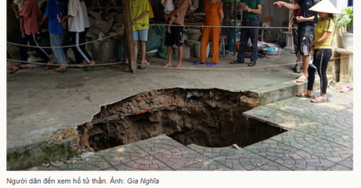 Hà Nội: Hố tử thần suýt ‘nuốt chửng’ 6 người