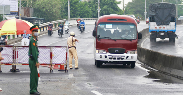 Chốt kiểm soát dịch ở quận Thủ Đức - TPHCM