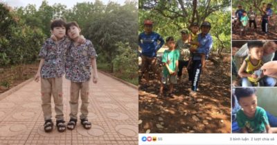 Người thân đã tìm thấy 2 anh em sinh đôi đi lạc ở Long Giang