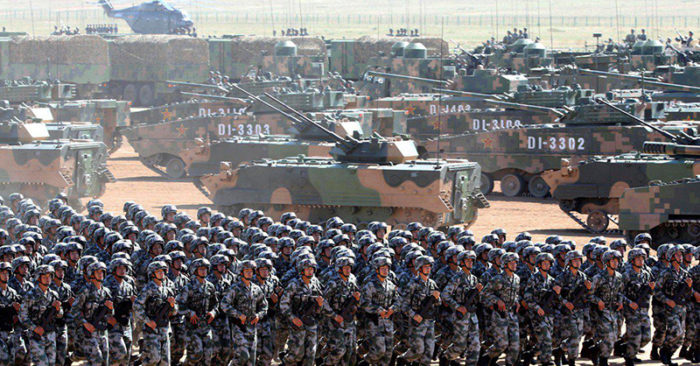 Quân đội hùng hậu của Trung Quốc đã tập kết ở biên giới Trung-Ấn