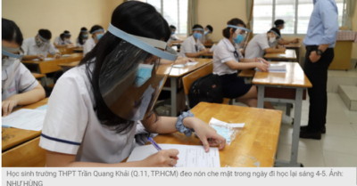 2 học sinh từ Campuchia về đi học lại, cách ly 58 học sinh và giáo viên