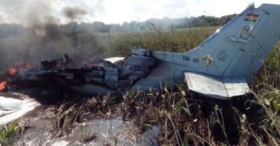 Rơi máy bay quân sự ở Bolivia, không ai sống sót