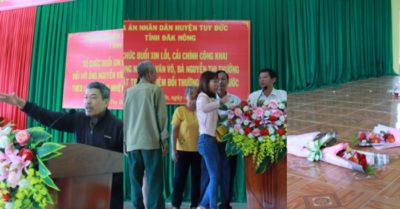 Xin lỗi công khai nhưng 13 cán bộ gây oan sai không đến!