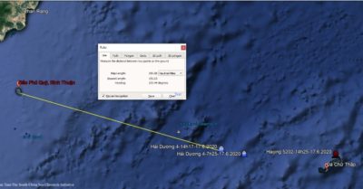 Cập nhật: Tàu khảo sát Trung Quốc tiến sâu vào biển Việt Nam, cách đảo Phú Quý 150 hải lý