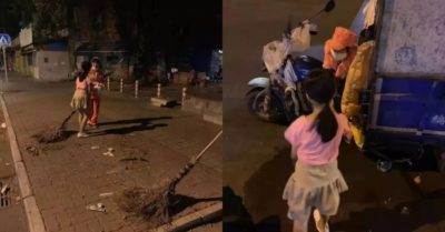 “Dì vất vả rồi! Hôm nay là sinh nhật cháu, mời dì ăn bánh ngọt ạ!”