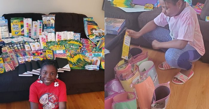 Bé gái 10 tuổi tặng 1500 món quà cho trẻ em nghèo