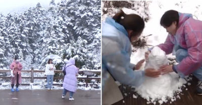 Tuyết phủ trắng thung lũng giữa mùa hè