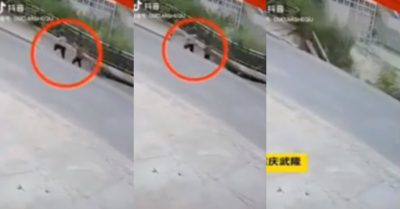 Video mặt đất ‘há miệng’ nuốt hai người ở Trung Quốc