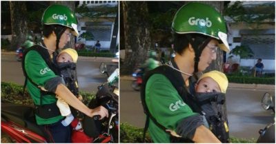 Người đàn ông chạy xe ôm bị  stress khi dân mạng bảo ‘mang con nhỏ để lấy lòng thương hại’