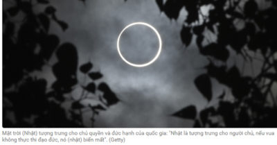 Nhật thực cắt ngang Trung Quốc mang điềm báo: Tập Cận Bình mất quyền lực, ĐCSTQ vong