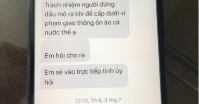 Nữ hiệu trưởng nhắn tin dọa thiêu lãnh đạo ngành giáo dục