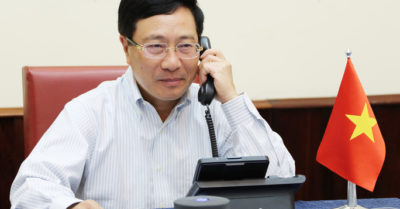 Phó Thủ tướng Việt Nam điện đàm với Ngoại trưởng Mỹ