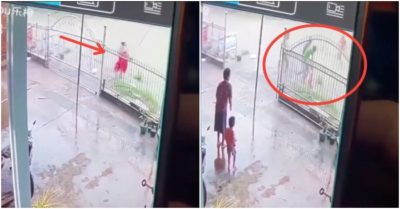 Camera ghi lại khoảnh khắc người phụ nữ sẩy chân xuống cống mất tích