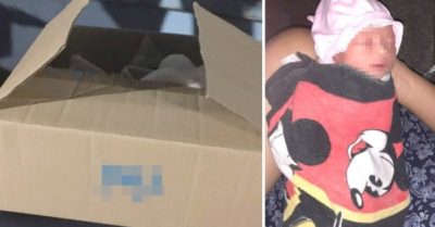 Bé sơ sinh bị bỏ trong thùng carton, toàn thân dính đầy bụi đất