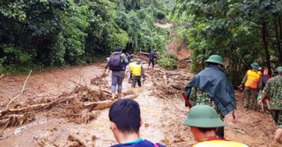 7 người mất liên lạc, 4 cán bộ bị nước cuốn trôi, 1 công an xã thiệt mạng ở Quảng Trị