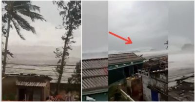 Video cận cảnh sóng cao 5 mét đánh sập bờ kè tại đảo tiền tiêu Lý Sơn