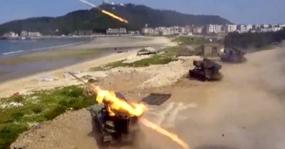 Trung Quốc tung video tập trận đánh chiếm đảo lúc Đài Loan nghỉ lễ quốc khánh