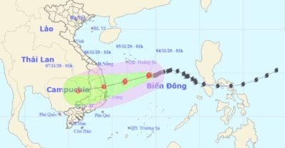 Bão số 10 ảnh hưởng đến miền Trung và khu vực Tây Nguyên