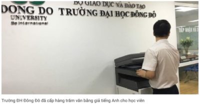 Bộ Công an ra thông báo tìm người sử dụng bằng giả của Trường Đại học Đông Đô