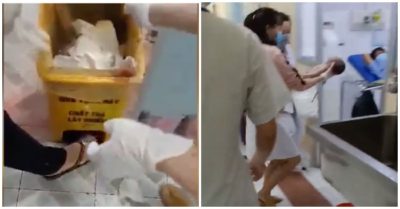 Cô gái sinh rớt con trong nhà vệ sinh bệnh viện rồi bỏ vào thùng rác nói ‘không hề biết mình mang thai’