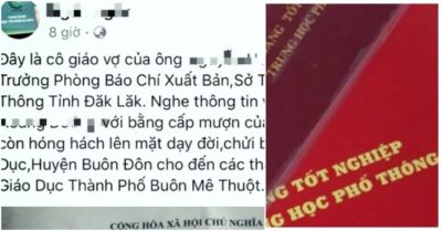 Phát hiện nữ giáo viên học hết lớp 8, mượn bằng hàng xóm để đi học, đi dạy
