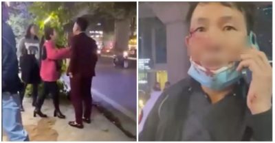 Cô gái dùng điện thoại đập vào mặt tài xế taxi vì đi nhầm đường