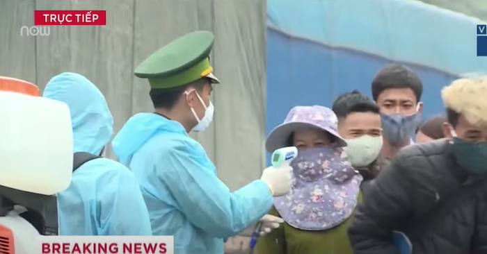 Sáng ngày 31/1/2021, Bộ Y tế thông báo Việt Nam có thêm 14 ca lây nhiễm COVID-19 trong cộng đồng (ảnh chụp màn hình video trên Youtube).