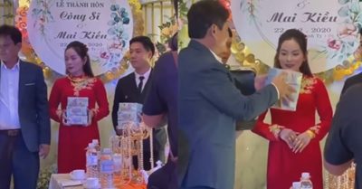 Xôn xao clip cô dâu được bố mẹ trao của hồi môn hơn 30 tỷ đồng trong đám cưới