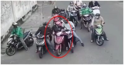 Video nhóm người quây lấy người phụ nữ, dàn cảnh móc túi giữa ban ngày