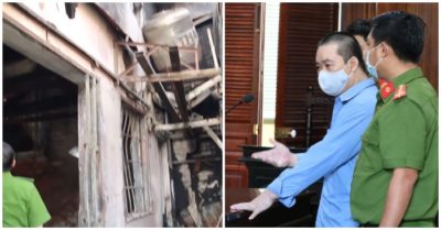 Bị cáo Nguyễn Hữu Phước đập bàn, lớn tiếng với VKS nói ‘đốt nhà hàng xóm… là có lý do’