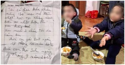 Hai em bé bị bỏ rơi giữa thời tiết 10 độ kèm bức thư ‘bố mẹ mất rồi, ai nhặt được xin nuôi hộ’