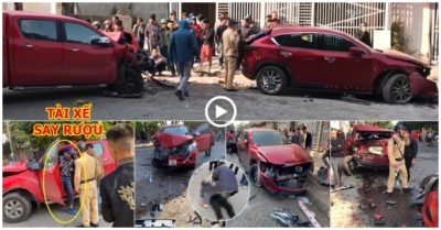 Video toàn cảnh vụ xe bán tải tông liên hoàn khiến 4 người thương vong ở Phú Thọ