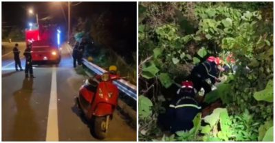 Nam thanh niên đâm vào taluy, rơi xuống vực sâu tại núi Sơn Trà