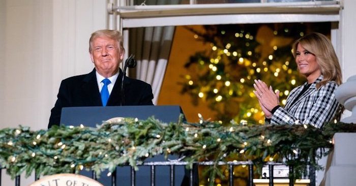 Tổng thống Donald Trump và Đệ nhất phu nhân Melania Trump khi ông Trump còn đương chức (ảnh: Nhà Trắng).