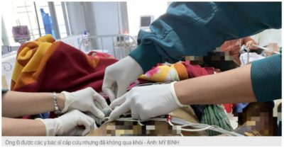 Nghi do nợ nần, cha bế con 7 tháng tuổi tự thiêu