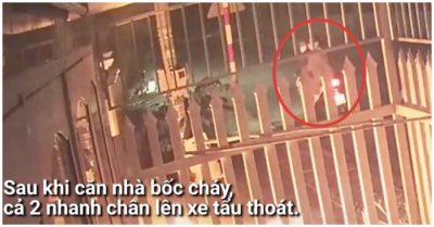 Đôi nam nữ nửa đêm nghi tưới xăng, châm lửa đốt nhà bên trong có 2 cụ già