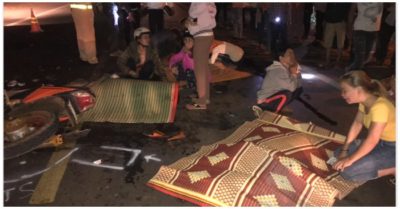 Hai xe máy tông nhau khiến 5 người thương vong vào tối mùng 3 Tết