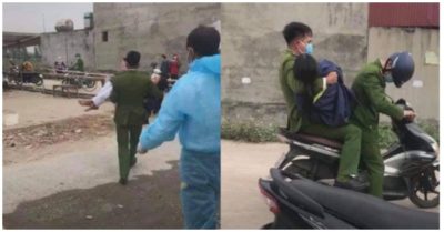 Nữ nhân viên y tế ngất xỉu giữa đường khi giúp người dân Hải Dương chống dịch Covid-19