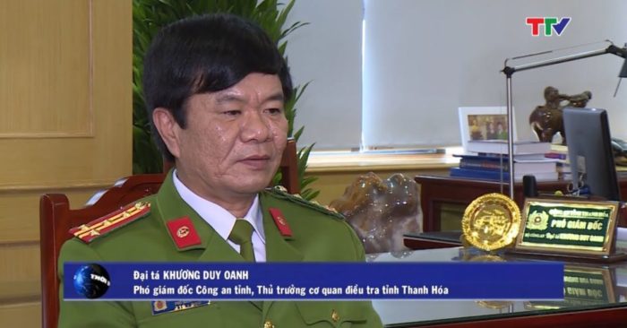 Đại tá Khương Duy Oanh - Phó giám đốc Công an tỉnh Thanh Hóa