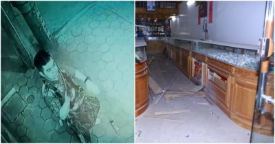 Video: Truy bắt thanh niên ném mìn tự chế để cướp tiệm vàng