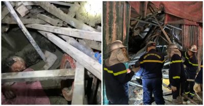 Hà Nội: Sập giàn giáo trong đêm, giải cứu một người mắc kẹt