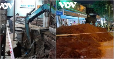 Bình Dương: Sập công trình đường ống thoát nước, 2 người thương vong