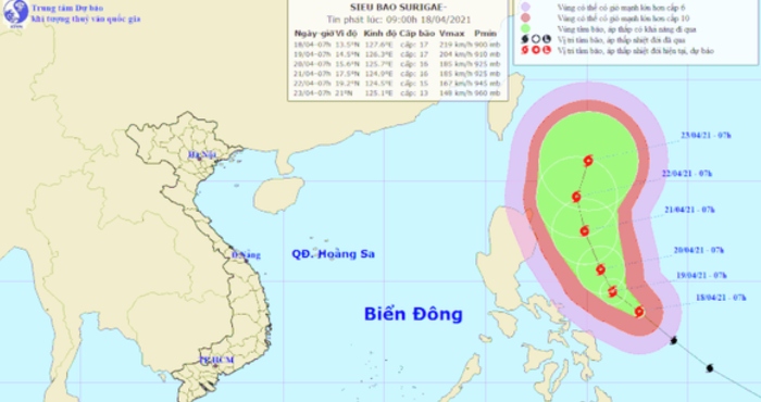 Cập nhật tối 18/4: Biển đông sẵn sàng ứng phó với siêu bão SURIGAE giật trên cấp 17; Bên kia biên giới dịch Covid-19 đang hoành hành