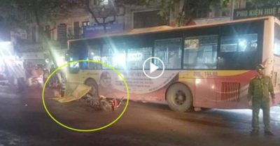 Hà Nội: Sang đường ẩu, người đàn ông đi xe máy bị xe buýt cán thiệt mạng
