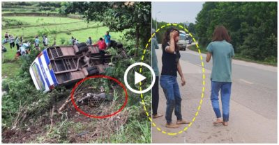 Video xe chở công nhân lật đè người đi xe máy thiệt mạng, người thân khóc thương tâm