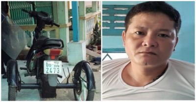 Dùng xe tự chế cho người khuyết tật để điều hành và đi bán ma túy