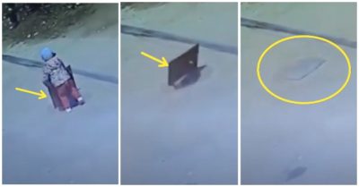 Video tò mò mở miệng cống thoát nước, bé trai 3 tuổi rơi xuống suýt mất mạng